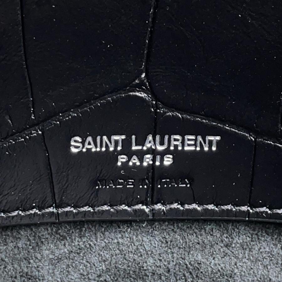 Saint Laurent【クロコ型押し】サックドジュール ラージ