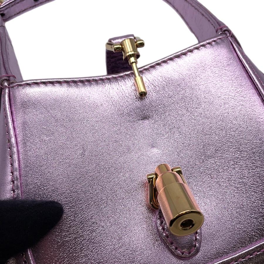 グッチ ハンドバッグ ジャッキー 1961 ナノ レザー 760249 GUCCI ２wayショルダー 【安心保証】