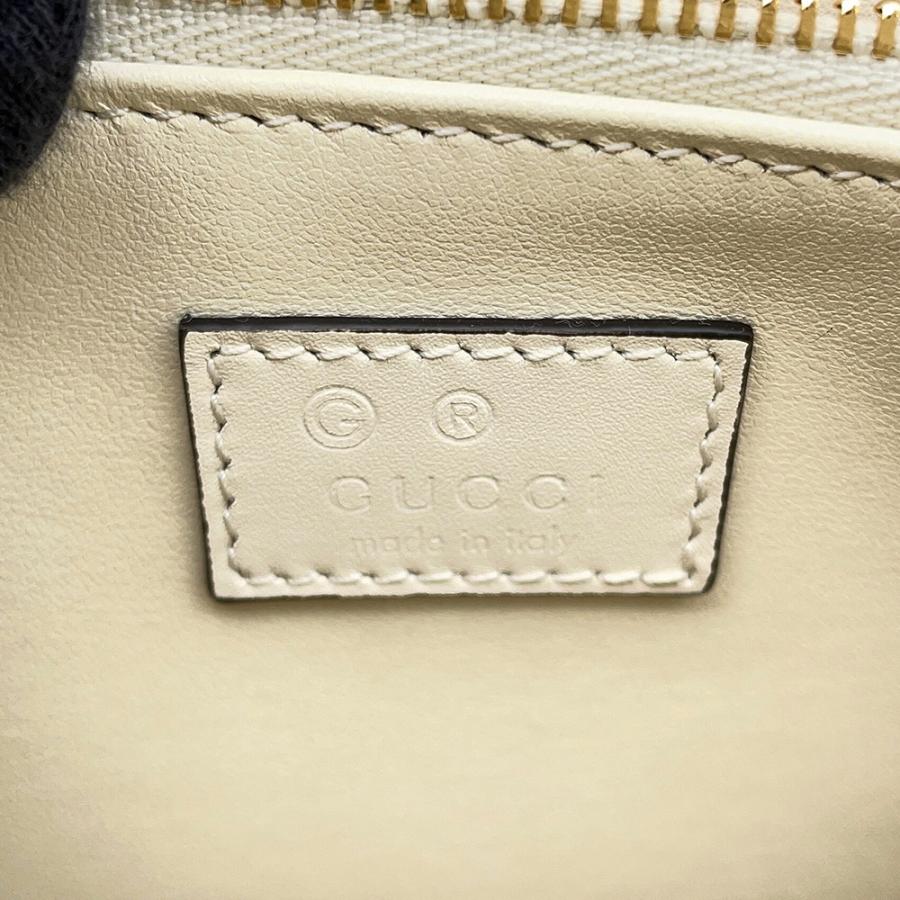 グッチ ショルダーバッグ デコ チェーンショルダーバッグ レザー 850524 GUCCI 2way バッグ 白 アウトレット品_12