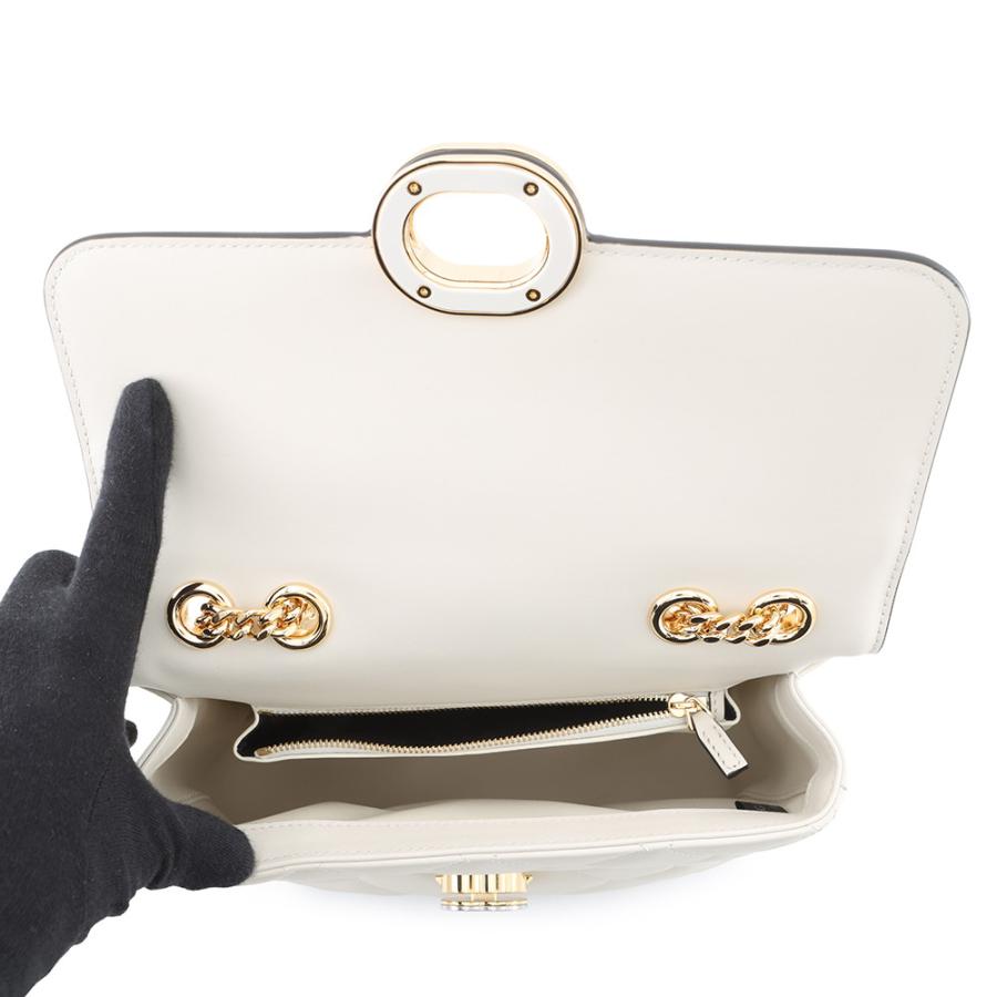 グッチ ショルダーバッグ デコ チェーンショルダーバッグ レザー 850524 GUCCI 2way バッグ 白 アウトレット品_5