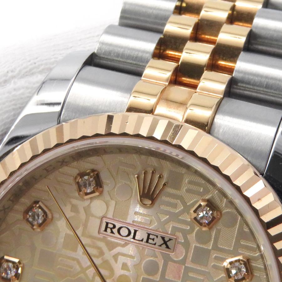 ロレックス デイトジャスト SS/K18PG V番 116231G ROLEX 腕時計 ピンク