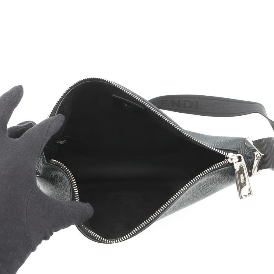 フェンディ ショルダーバッグ メロン スモール レザー 7VA635 FENDI 黒