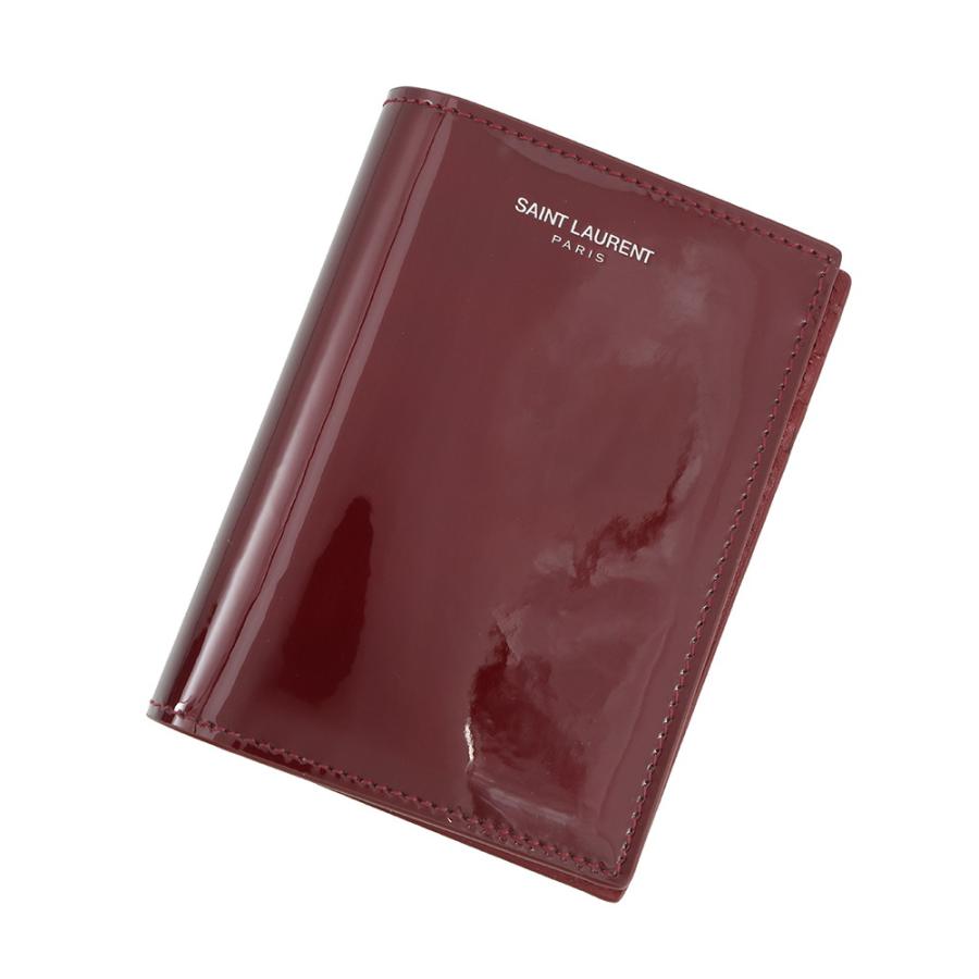 サンローランパリ 二つ折り財布 クレジットカードウォレット パテントレザー 668726 SAINT LAURENT PARIS サンローランパリ 二つ折り財布 クレジットカードウォレット パテント