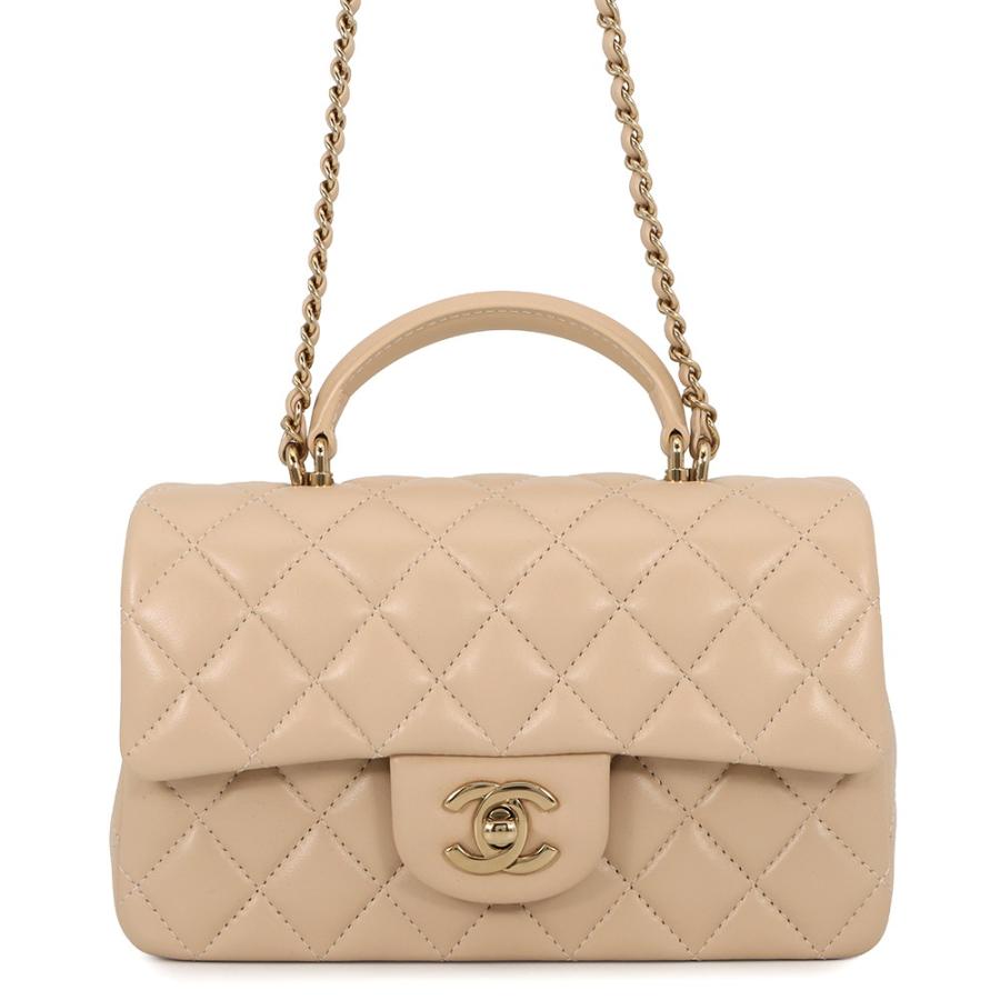 シャネル チェーンショルダーバッグ マトラッセ ココマーク トップハンドル ミニ フラップ ラムスキン AS2431 CHANEL シャネル チェーンショルダーバッグ マトラッセ ココマーク トップ