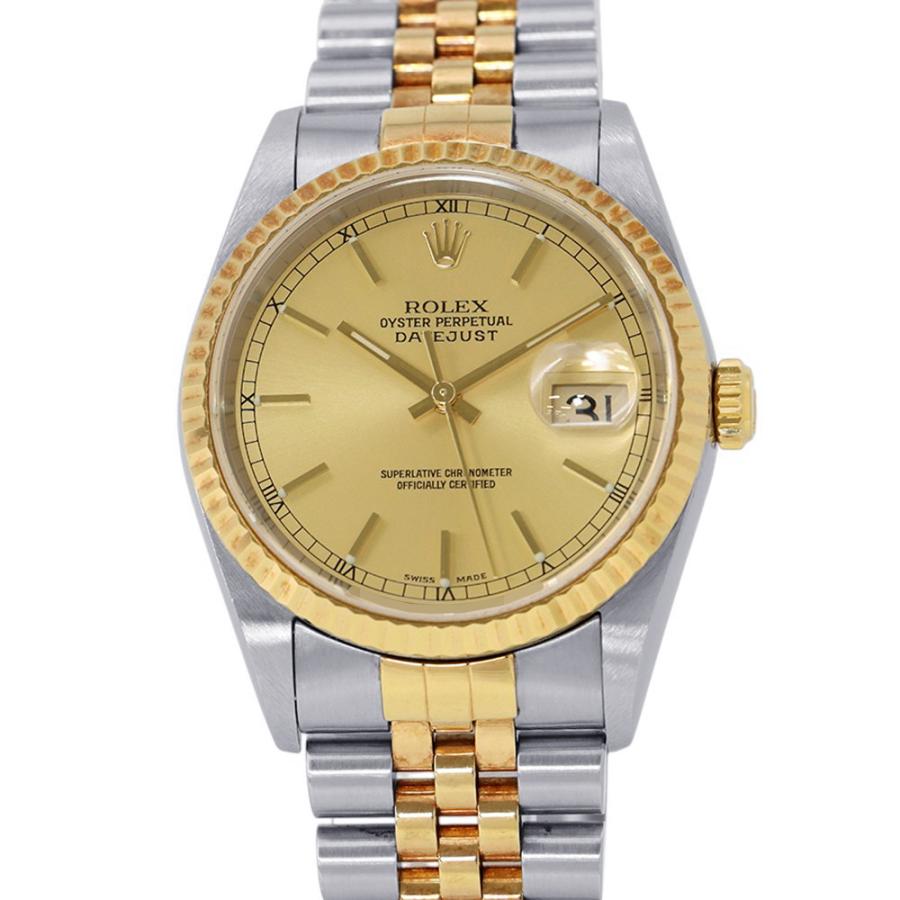 ロレックス デイトジャスト Y番 SS/K18YG 16233 ROLEX 腕時計