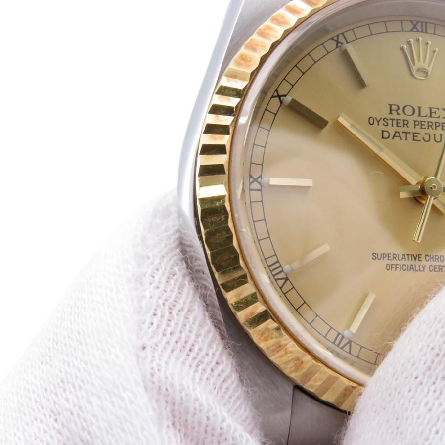 ロレックス デイトジャスト Y番 SS/K18YG 16233 ROLEX 腕時計