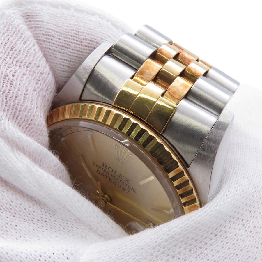 ロレックス デイトジャスト Y番 SS/K18YG 16233 ROLEX 腕時計