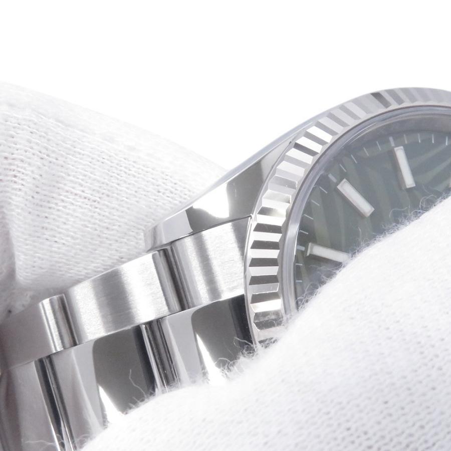 ロレックス デイトジャスト36 SS/K18WG 126200 ROLEX 腕時計 オリーブ