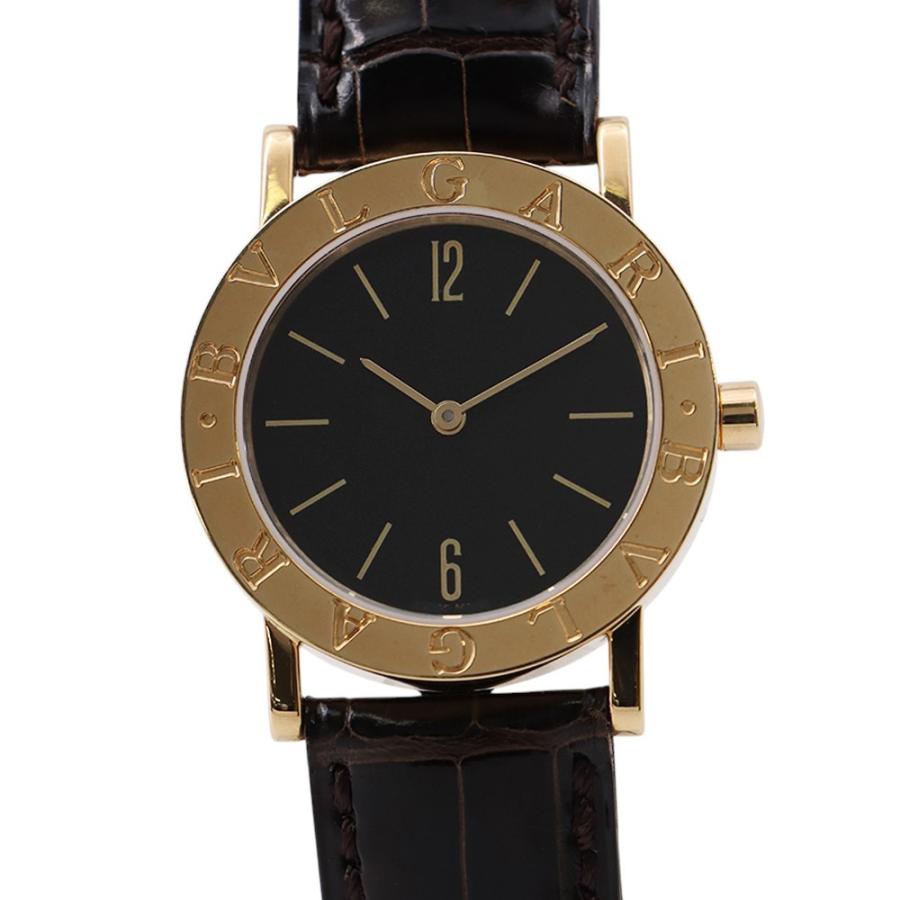 ブルガリ ブルガリブルガリ BB30GL BVLGARI 腕時計 黒文字盤 中古