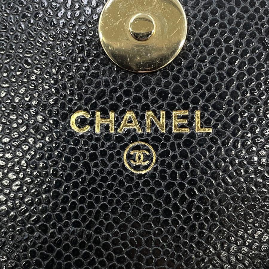 シャネル チェーンウォレット ココマーク ビジネスアフィニティ ミニ キャビアスキン AP2914 CHANEL 財布 黒 シャネル チェーンウォレット ココマーク ビジネスアフィニティ ミニ