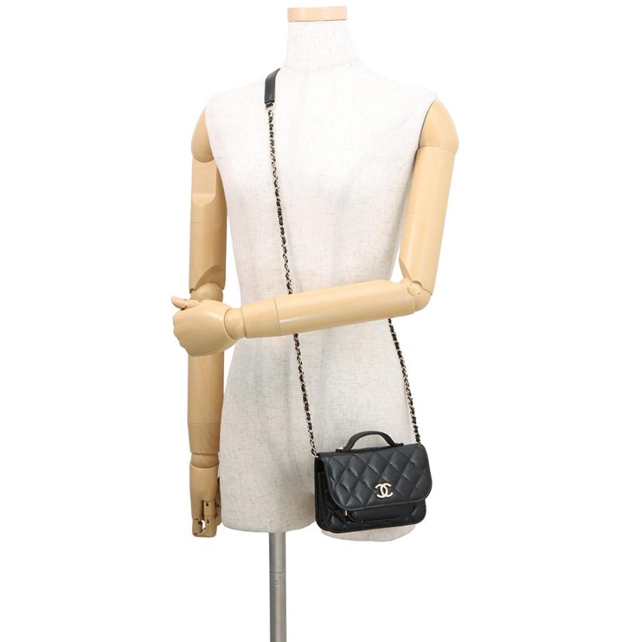 シャネル チェーンウォレット ココマーク ビジネスアフィニティ ミニ キャビアスキン AP2914 CHANEL 財布 黒 シャネル チェーンウォレット ココマーク ビジネスアフィニティ ミニ