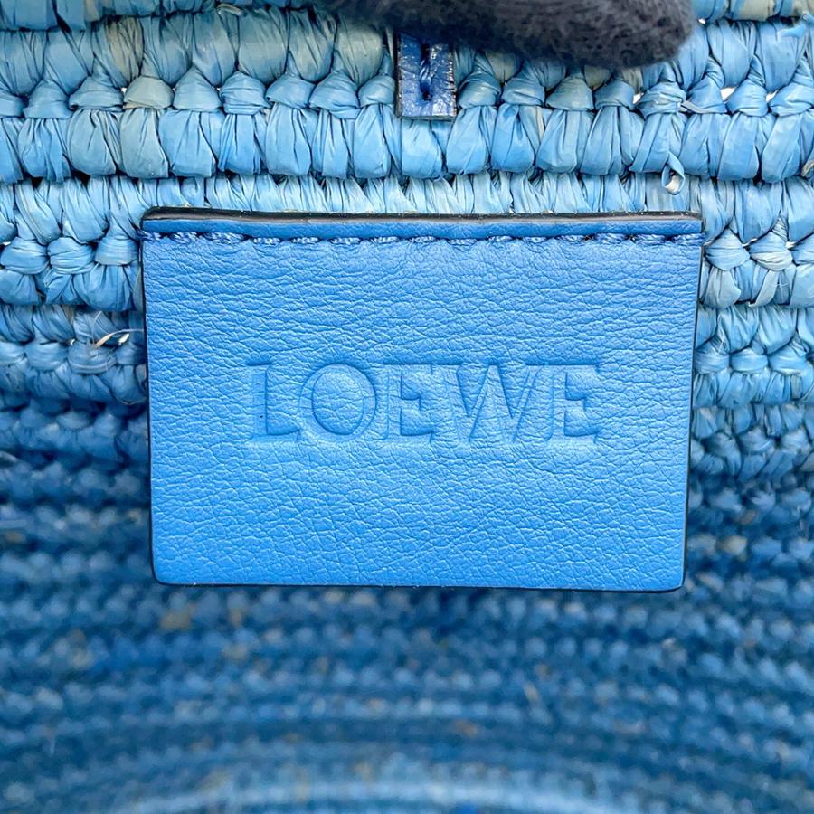 ロエベ ハンドバッグ エレファント バスケットバッグ スモール ラフィア A223T37X08 LOEWE かごバッグ ゾウ 【安心保証】の画像