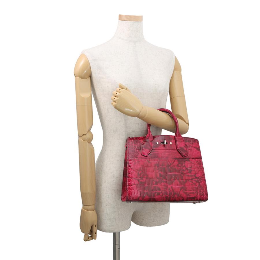 ルイヴィトン ハンドバッグ アリゲーター シティ・スティーマー PM LOUIS VUITTON ヴィトン バッグ 2way ショルダーバッグ 【安心保証】の画像