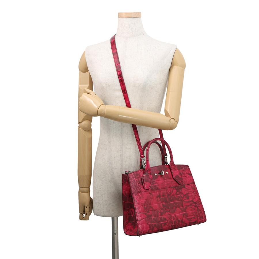 ルイヴィトン ハンドバッグ アリゲーター シティ・スティーマー PM LOUIS VUITTON ヴィトン バッグ 2way ショルダーバッグ 【安心保証】の画像