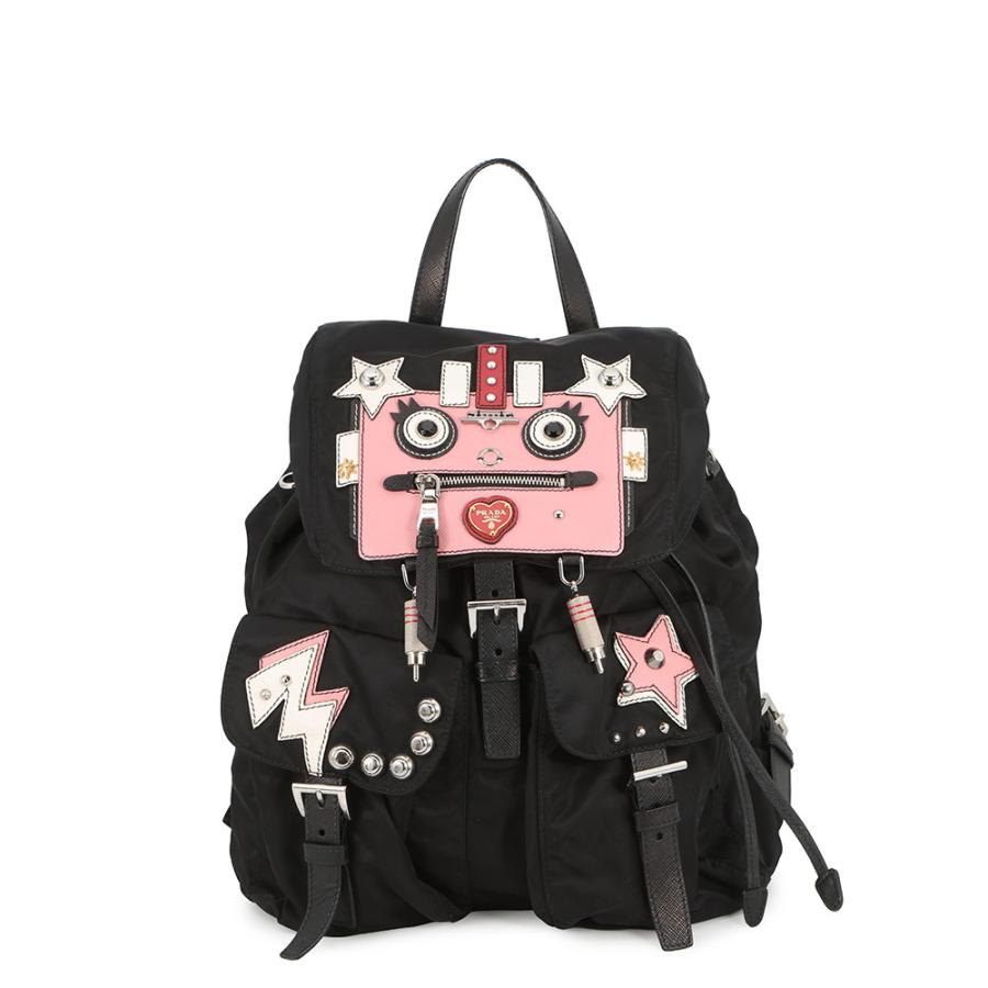 プラダ リュック ロボット バックパック ナイロン レザー 1BZ811 PRADA 
