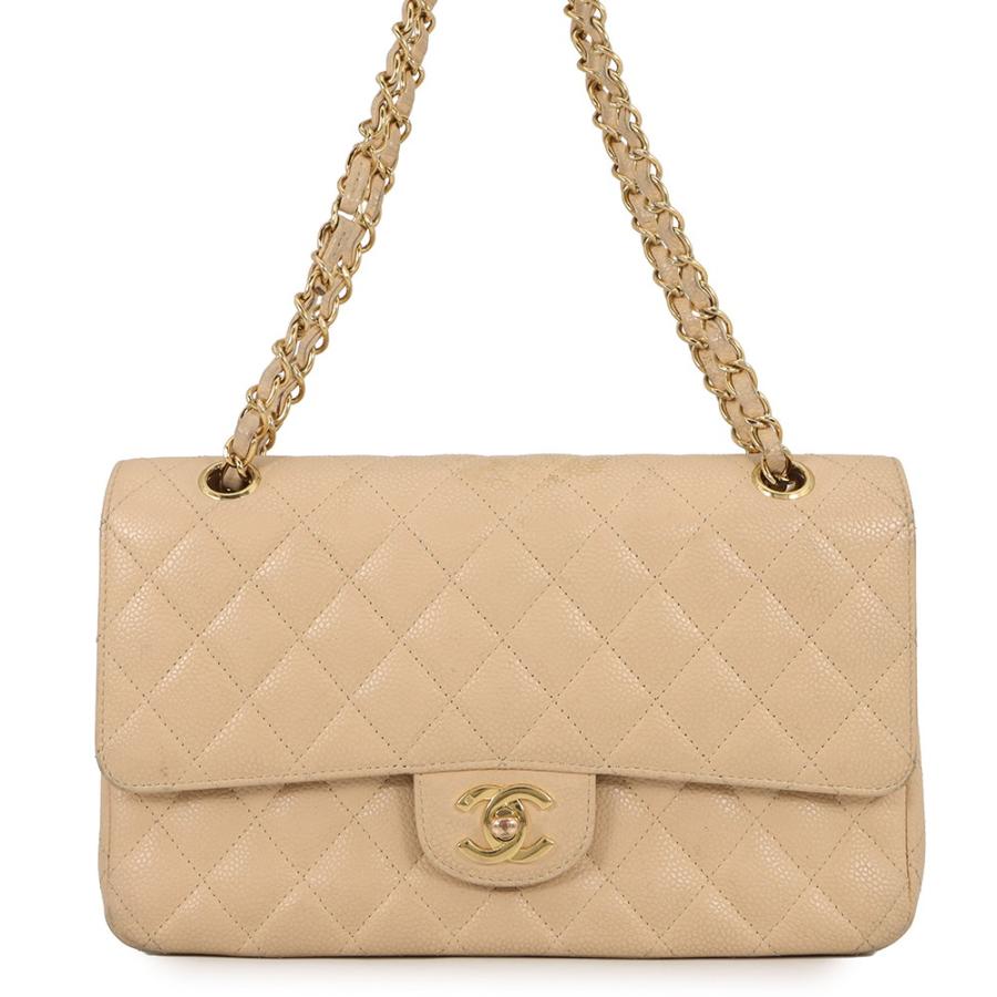 シャネル チェーンショルダーバッグ マトラッセ25 ココマーク ダブルチェーン キャビアスキン A01112 CHANEL シャネル チェーンショルダーバッグ マトラッセ25 ココマーク ダブル