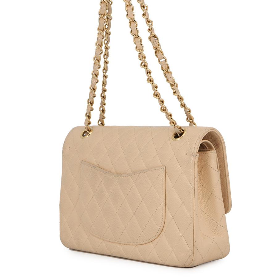 シャネル チェーンショルダーバッグ マトラッセ25 ココマーク ダブルチェーン キャビアスキン A01112 CHANEL 【安心保証】の画像