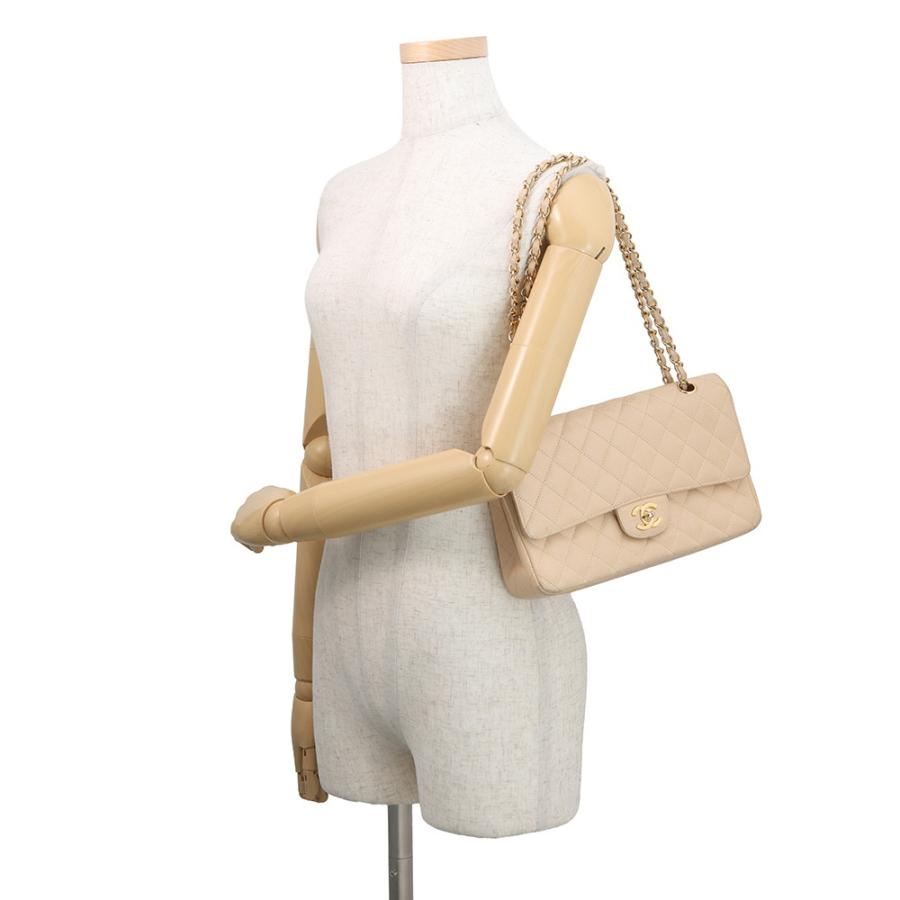 シャネル チェーンショルダーバッグ マトラッセ25 ココマーク ダブルチェーン キャビアスキン A01112 CHANEL 【安心保証】の画像