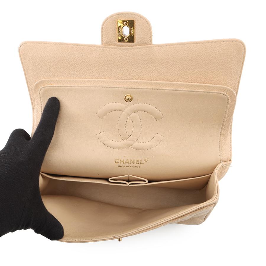 シャネル チェーンショルダーバッグ マトラッセ25 ココマーク ダブルチェーン キャビアスキン A01112 CHANEL 【安心保証】の画像