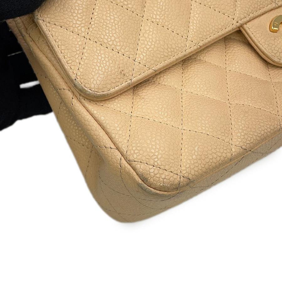 シャネル チェーンショルダーバッグ マトラッセ25 ココマーク ダブルチェーン キャビアスキン A01112 CHANEL 【安心保証】の画像