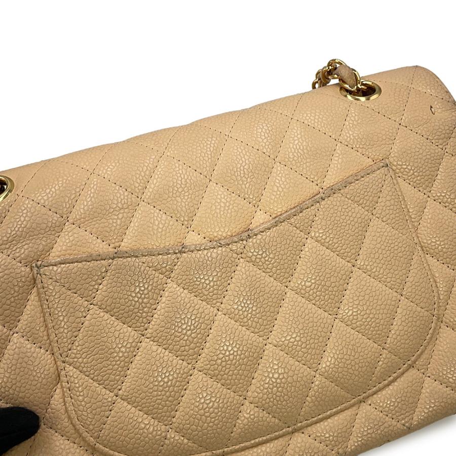 シャネル チェーンショルダーバッグ マトラッセ25 ココマーク ダブルチェーン キャビアスキン A01112 CHANEL 【安心保証】の画像