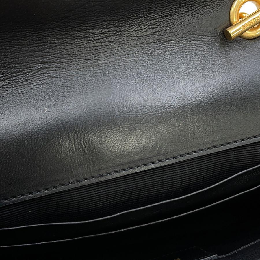 サンローランパリ チェーンショルダーバッグ ベイビーチャイ レザー 399289 SAINT LAURENT PARIS 黒 【安心保証】_11