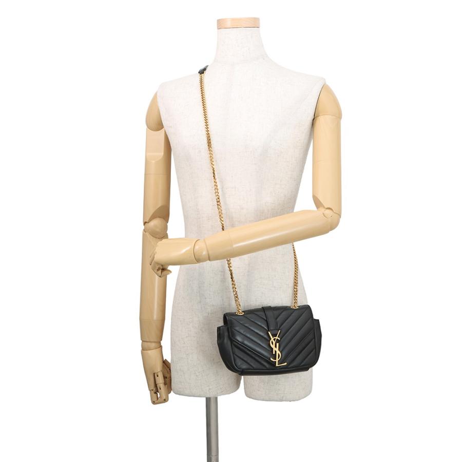 サンローランパリ チェーンショルダーバッグ ベイビーチャイ レザー 399289 SAINT LAURENT PARIS 黒 【安心保証】_3