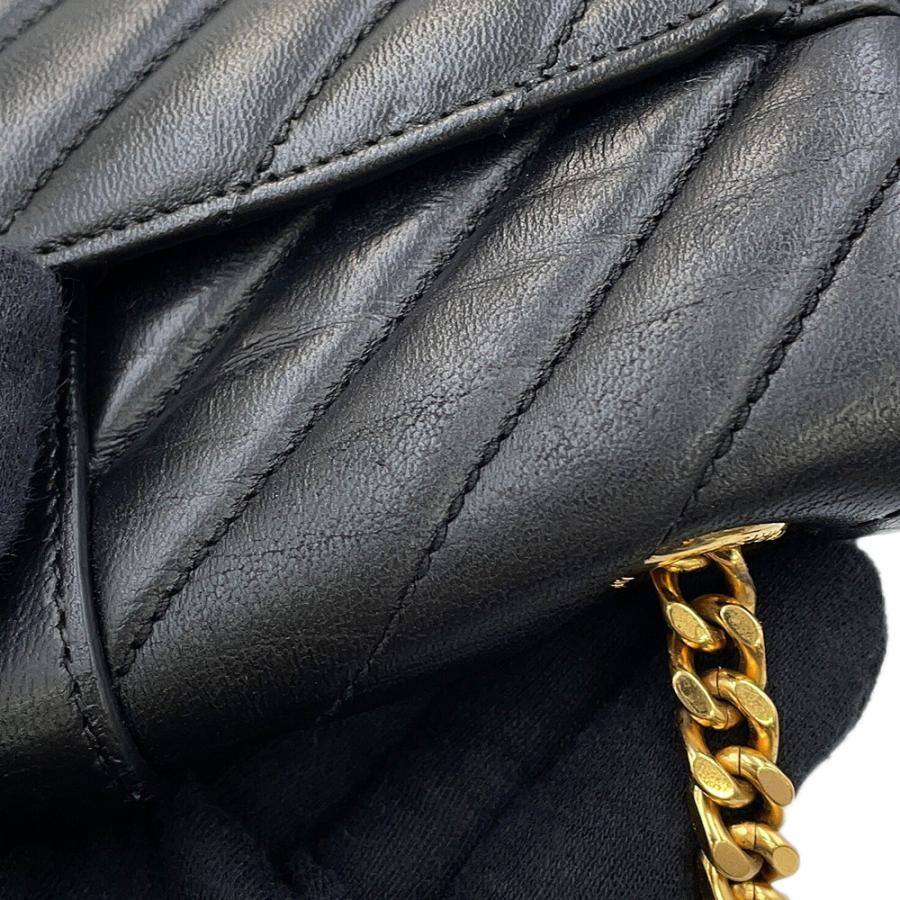 サンローランパリ チェーンショルダーバッグ ベイビーチャイ レザー 399289 SAINT LAURENT PARIS 黒 【安心保証】_9