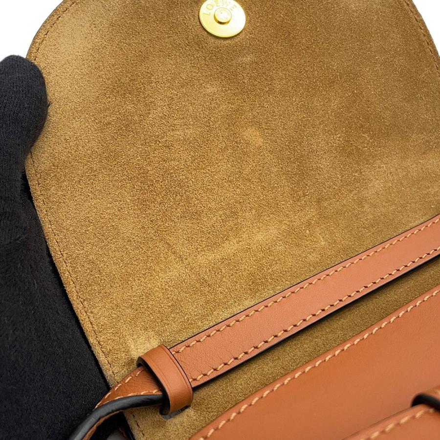 ロエべ ショルダーバッグ ゲート デュアル ミニ ブラウン A650N46X13 LOEWE 【安心保証】の画像