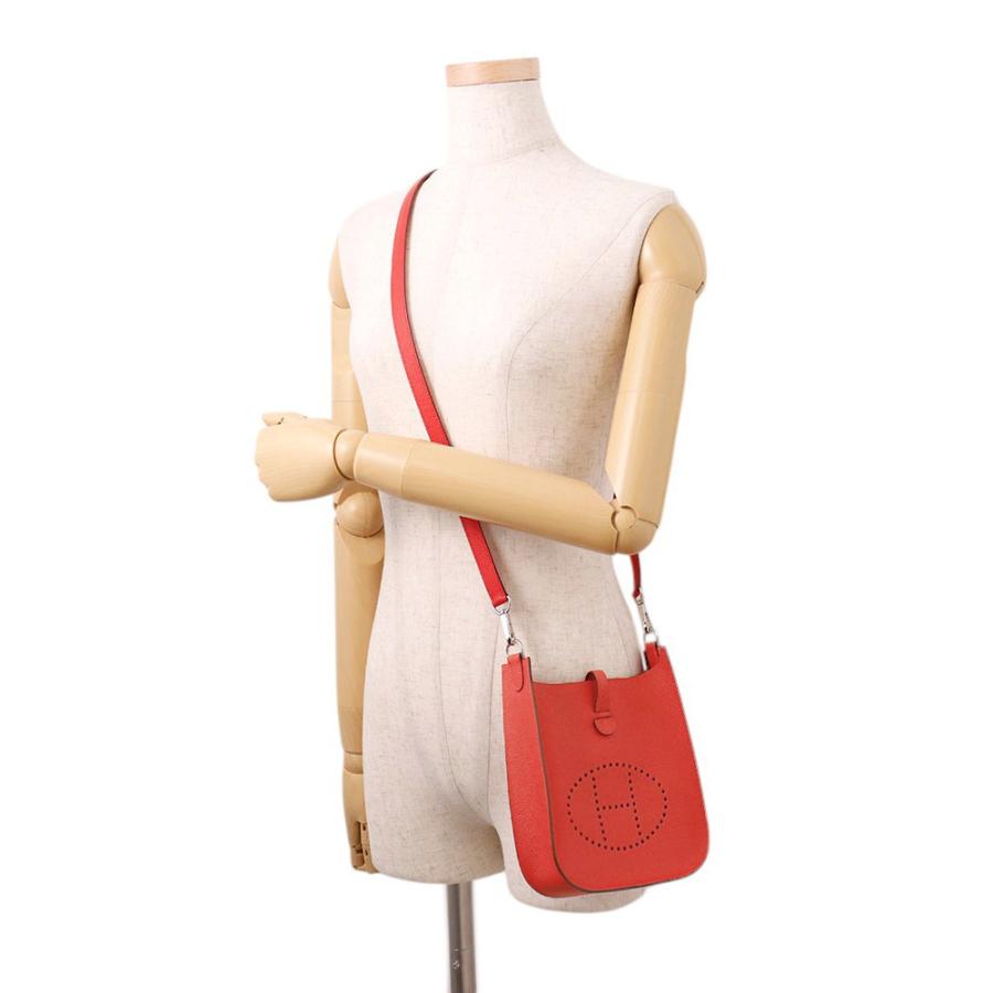 エルメス エブリンTPM セリエ ルージュクー/シルバー金具 エプソン K