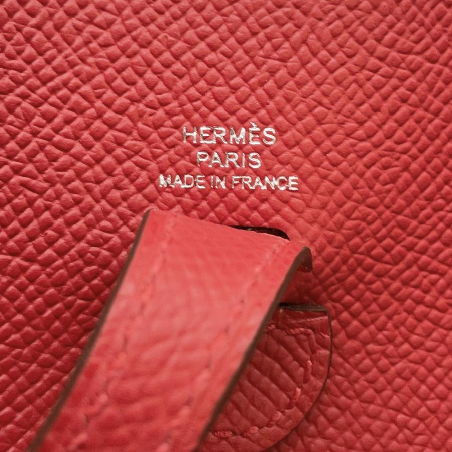 エルメス エブリンTPM セリエ ルージュクー/シルバー金具 エプソン K