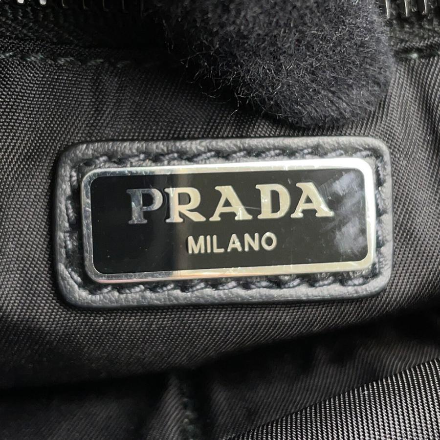 プラダ ショルダーバッグ トライアングルロゴ レザー 2VH078 PRADA 黒