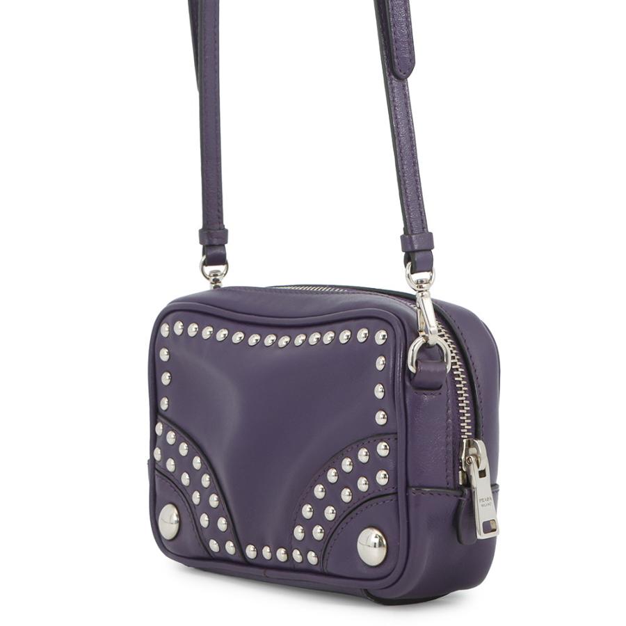 プラダ ショルダーバッグ カメラバッグ スタッズ レザー 1N1674 PRADA 【安心保証】