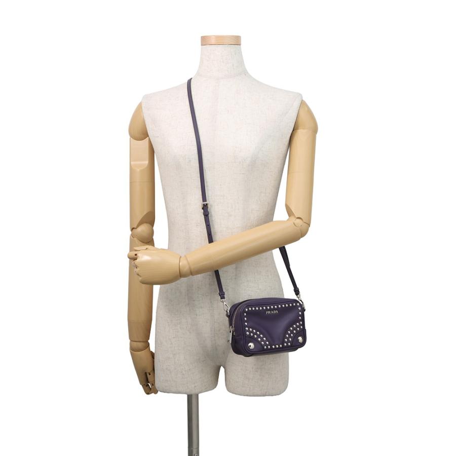 プラダ ショルダーバッグ カメラバッグ スタッズ レザー 1N1674 PRADA 【安心保証】