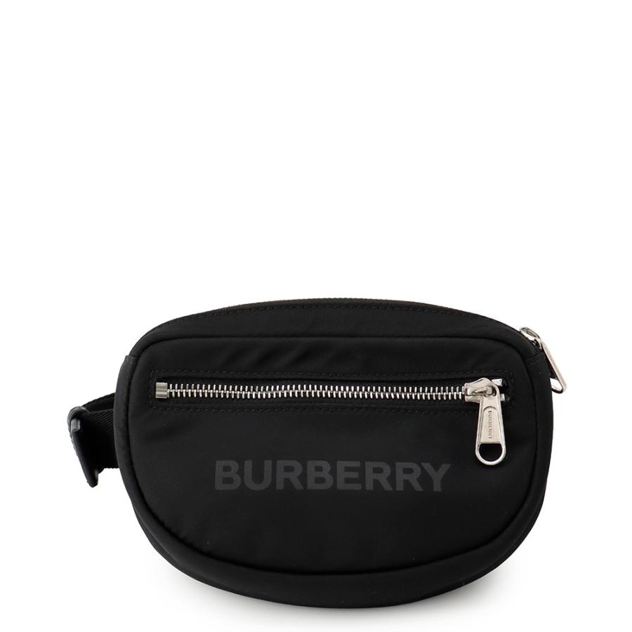 BURBERRY ウエストポーチ　ボディバッグ 黒　ロゴ 近年モデル BURBERRY（バーバリー） ロゴ ウエストバッグ ブラック ボディバッグ