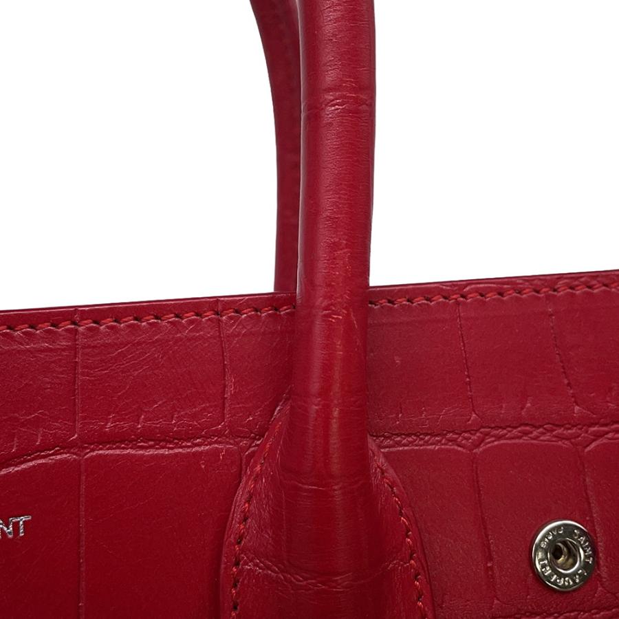 サンローランパリ ハンドバッグ サック ド ジュール ベイビー 型押しレザー 392032 SAINT LAURENT PARIS ２wayショルダー 【安心保証】