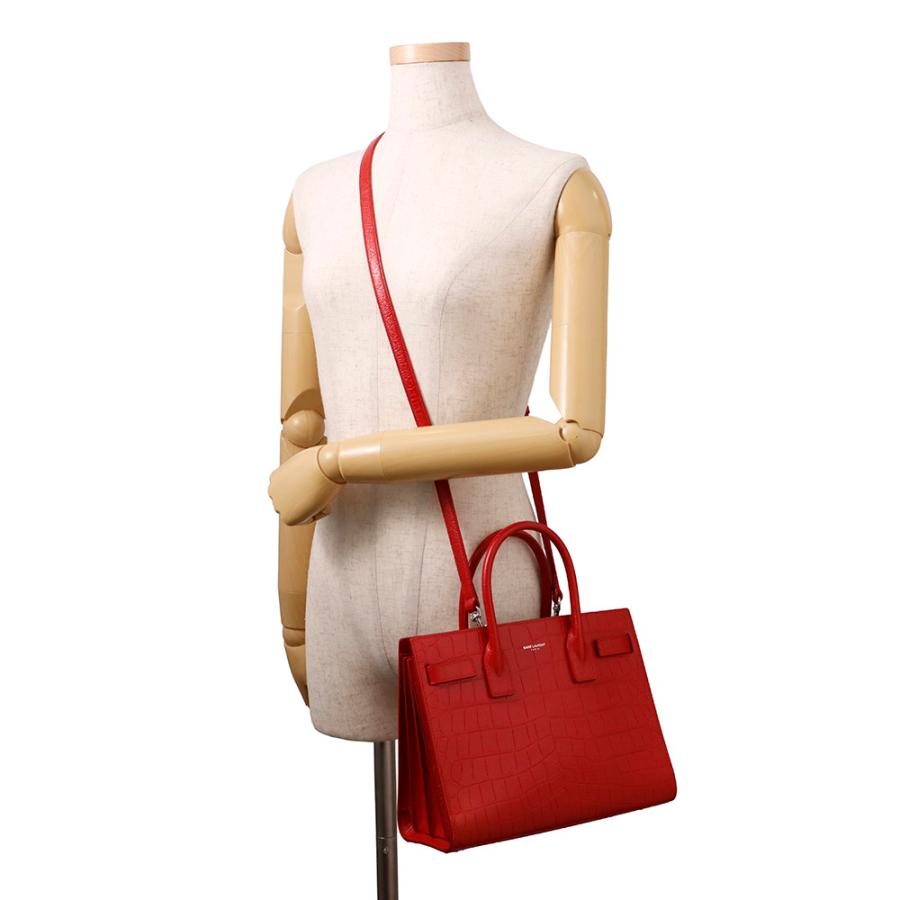 サンローランパリ ハンドバッグ サック ド ジュール ベイビー 型押しレザー 392032 SAINT LAURENT PARIS ２wayショルダー 【安心保証】