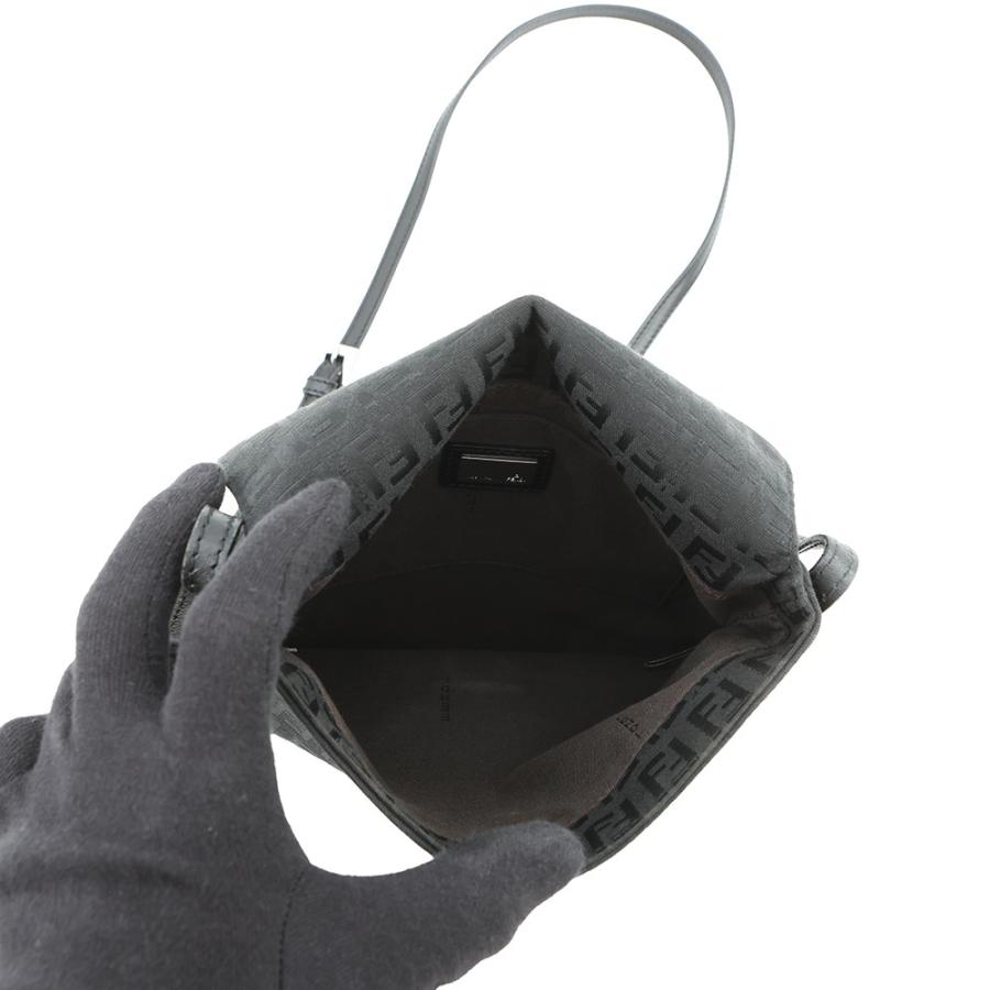 フェンディ ショルダーバッグ ズッキーノ キャンバス 8BT075 FENDI バッグ 黒 【安心保証】