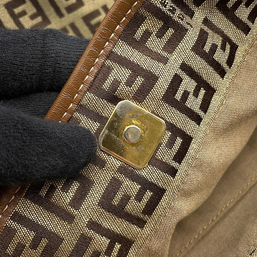 フェンディ トートバッグ ズッキーノ キャンバス レザー FENDI バッグ