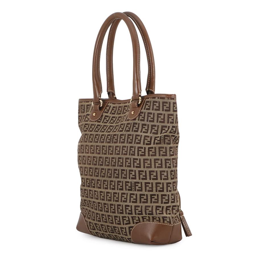FENDI フェンディ トートバッグ ズッキーノ キャンバスレザー フェンディ トートバッグ ズッキーノ キャンバス レザー FENDI バッグ