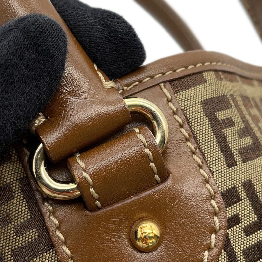 フェンディ トートバッグ ズッキーノ キャンバス レザー FENDI バッグ