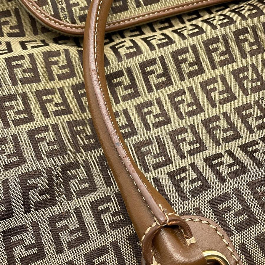 フェンディ トートバッグ ズッキーノ キャンバス レザー FENDI バッグ