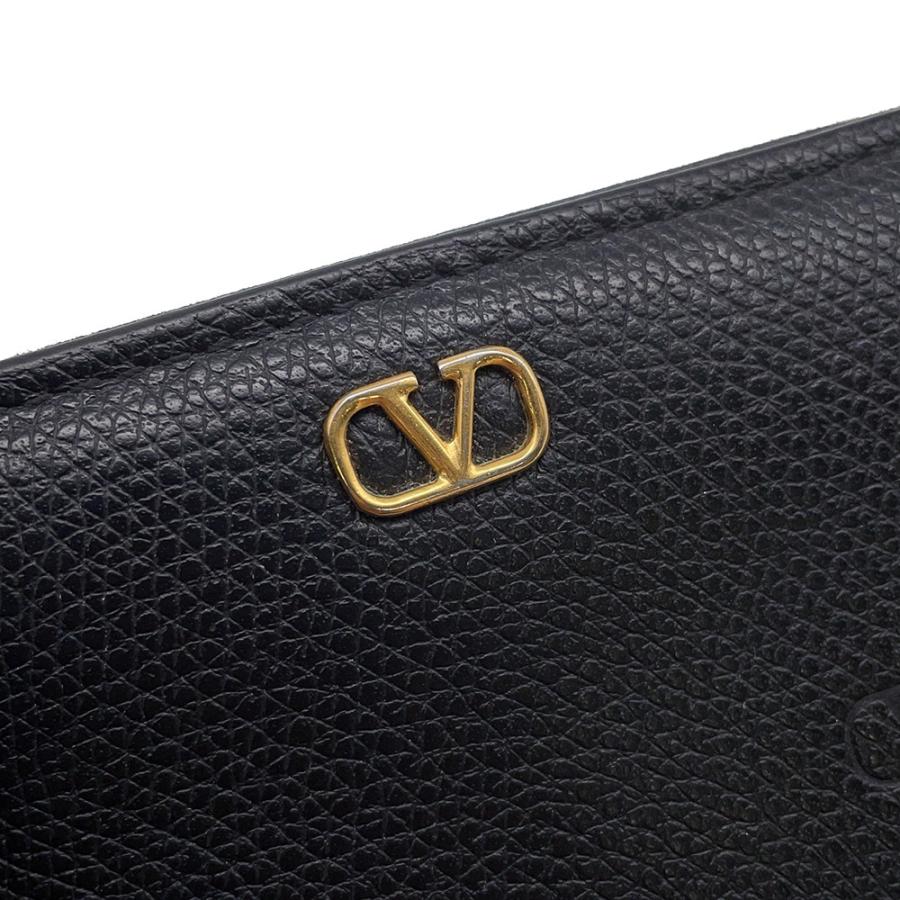ヴァレンティノ・ガラヴァーニ 長財布 Vロゴ シグネチャー レザー VALENTINO 財布 黒 ヴァレンティノ・ガラヴァーニ 長財布 Vロゴ シグネチャー レザー