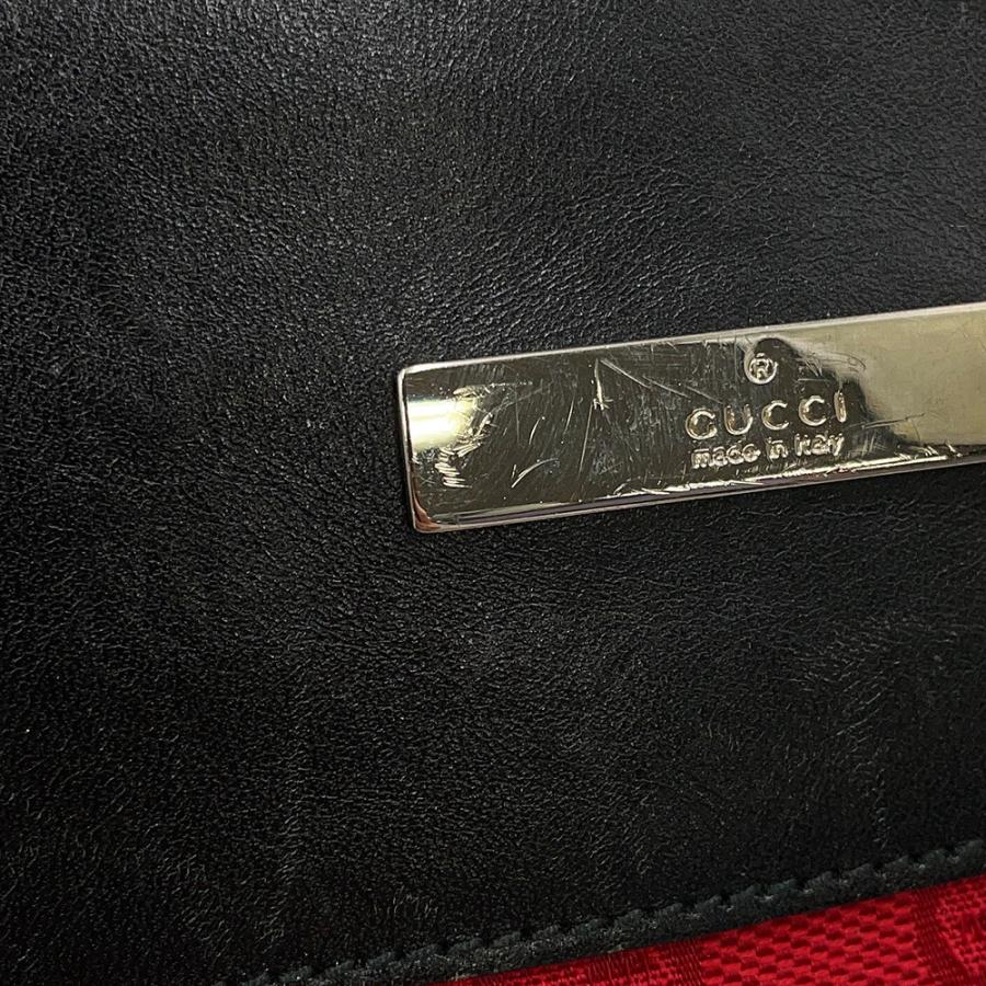 グッチ ショルダーバッグ GG柄 0190348 黒 グッチ ショルダーバッグ GGキャンバス レザー 0190348 GUCCI 黒