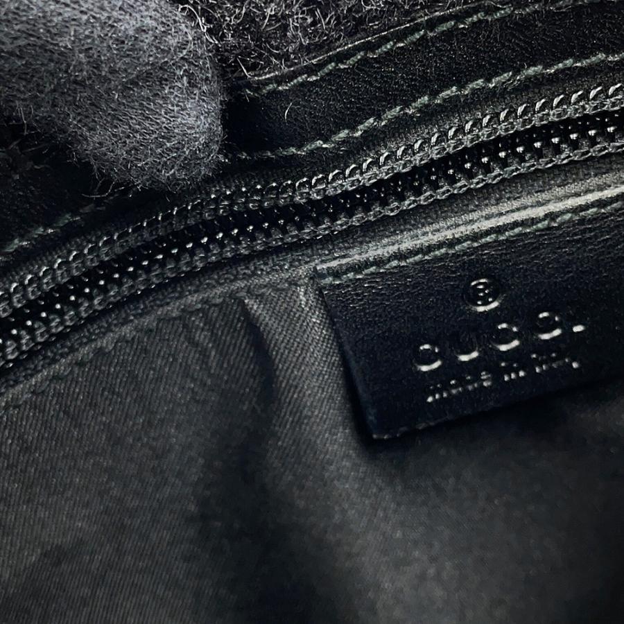 グッチ ショルダーバッグ GG柄 0190348 黒 グッチ ショルダーバッグ GGキャンバス レザー 0190348 GUCCI 黒