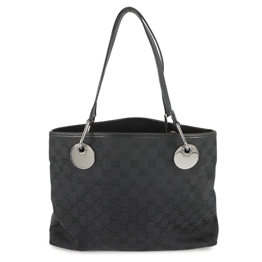 ◇ 美品GUCCI グッチ トートバッグ GGキャンバス×レザー ブラック ◇ グッチ トートバッグ GGキャンバス 120837 GUCCI バッグ 黒 【安心保証