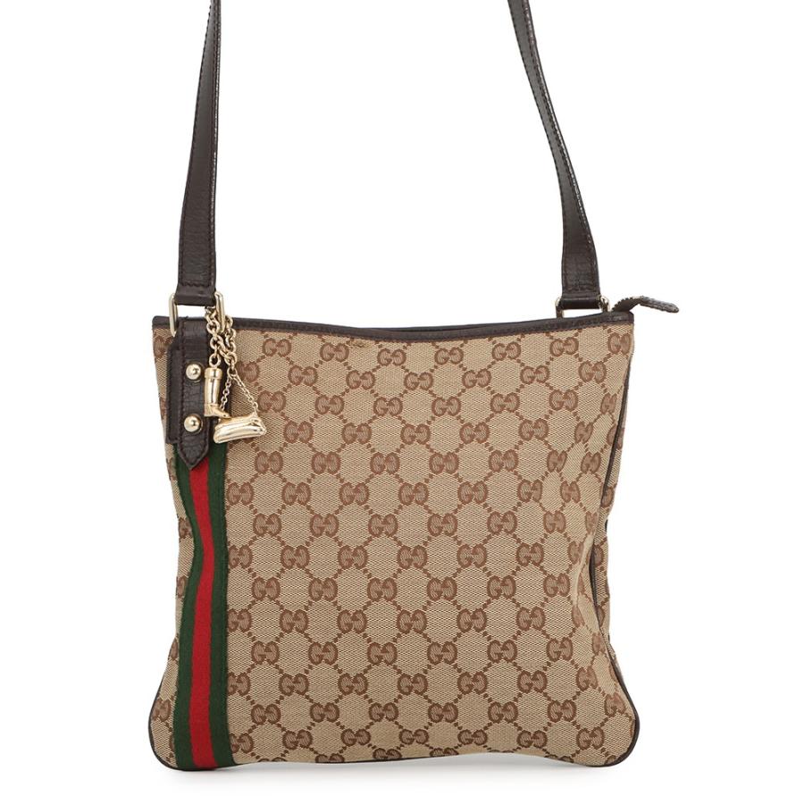 Gucci グッチ ワンショルダーバッグ シェリーライン GG 肩掛け◎ グッチ ショルダーバッグ シェリーライン GGキャンバス レザー 144388