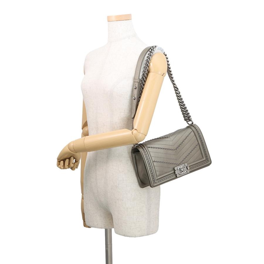 シャネル チェーンショルダーバッグ ボーイシャネル ヴィンテージカーフ A67086 CHANEL バッグ 【安心保証】_3