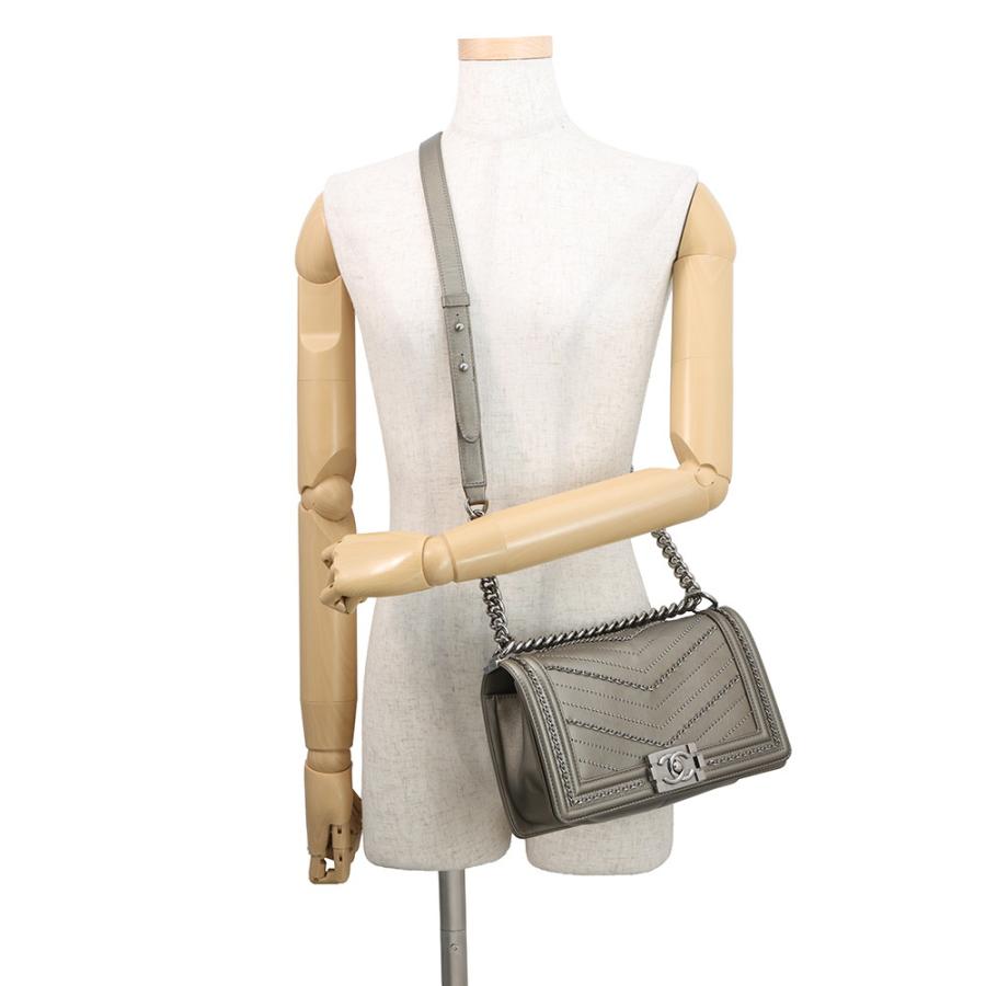 シャネル チェーンショルダーバッグ ボーイシャネル ヴィンテージカーフ A67086 CHANEL バッグ 【安心保証】_4
