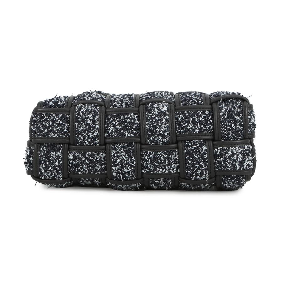 ボッテガヴェネタ ショルダーバッグ ブリックカセット マキシイントレチャート ツイード レザー BOTTEGA VENETA バッグ 黒 【安心保証】_2